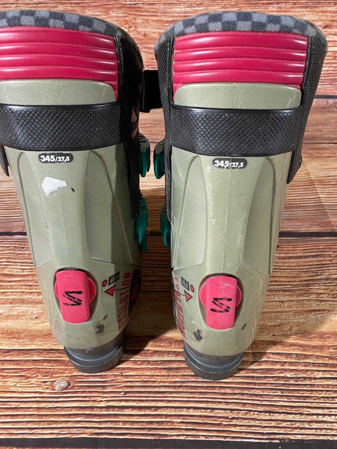 SALOMON Vintage Alpine Ski Boots Size Mondo 268 mm, Outer Sole 312 mm DH23