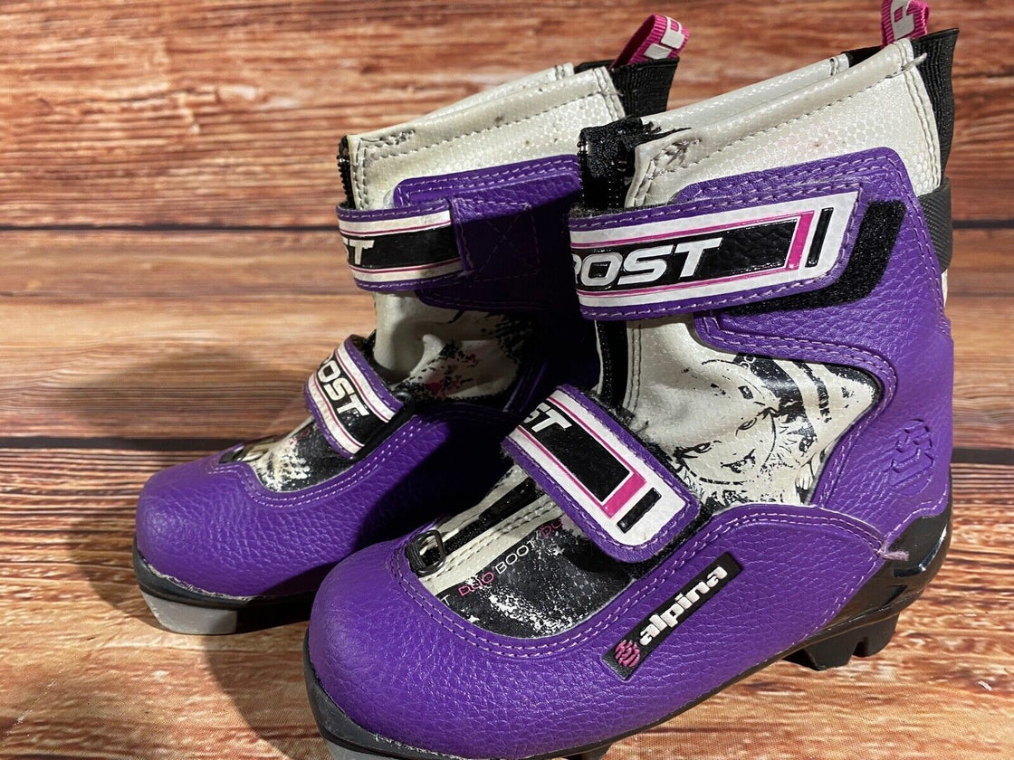 Alpina Frost Kids Nordic Cross Country Ski Boots Size EU29 US11 for NNN A-1232