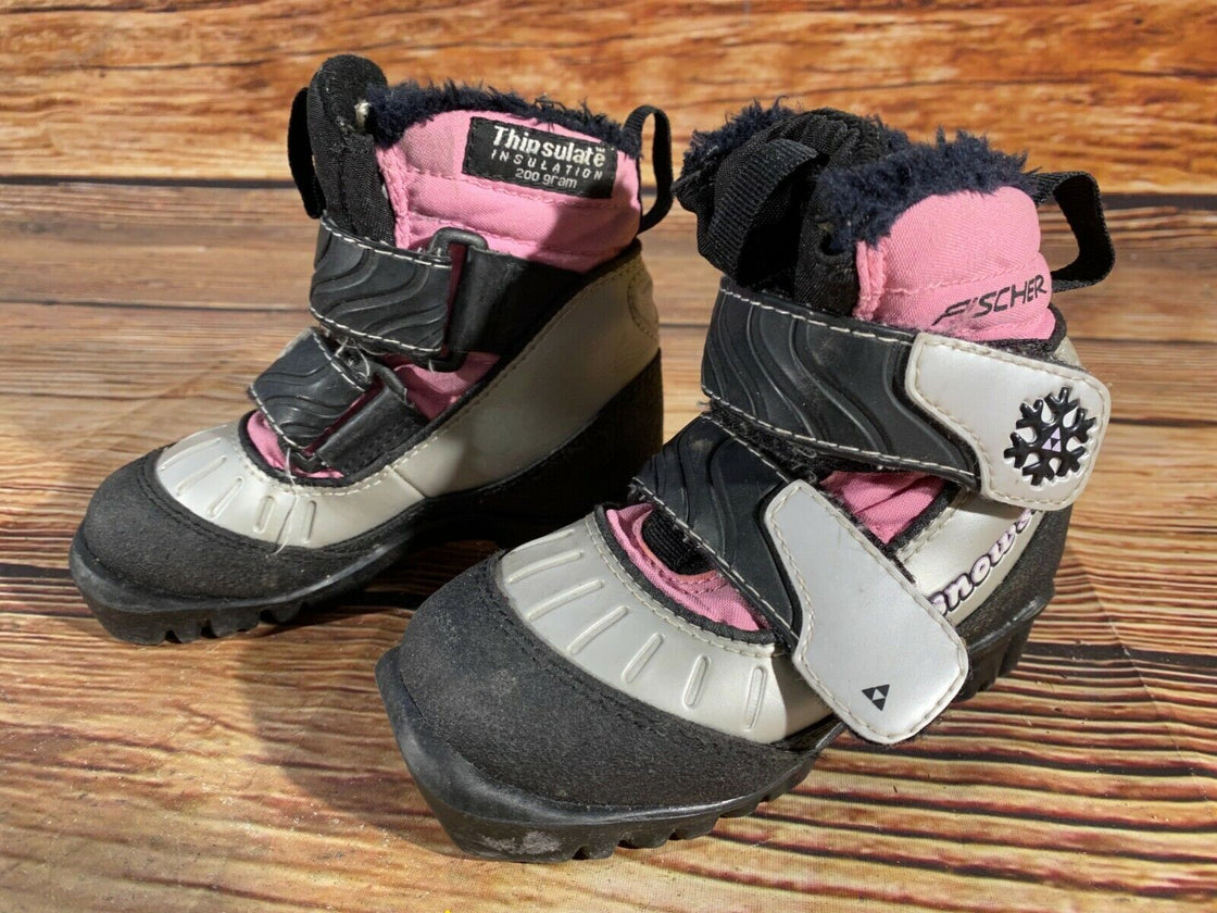 Fischer Snow Star Kids Nordic Cross Country Ski Boots Size EU26 NNN F-13