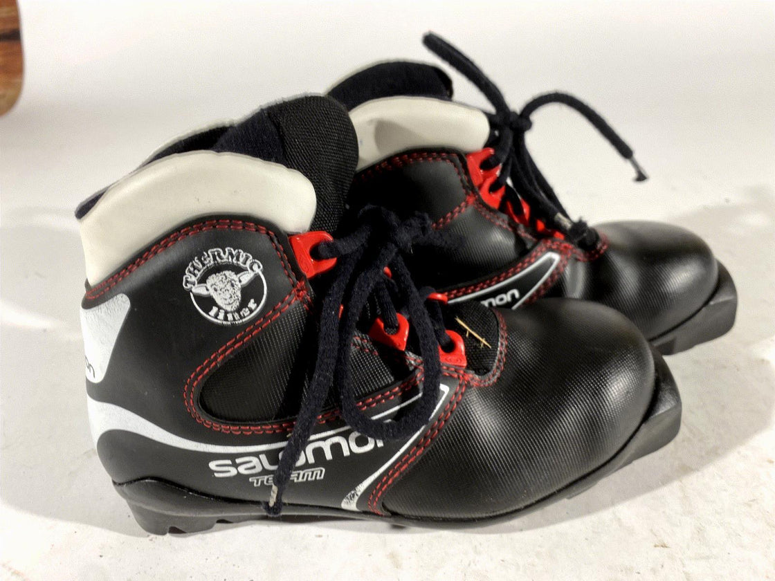 Salomon Kids Nordic Cross Country Ski Boots Size EU31.5 US13K SNS Profil S134