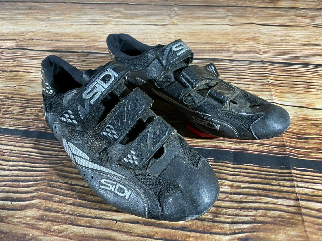 SIDI Vintage Road Cycling Shoes Clipless Biking Boots Size EU46 US10.5 +Cleats