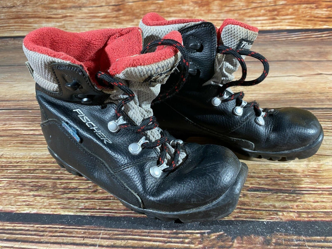 Fischer Kids Nordic Cross Country Ski Boots Size EU35 US3.5 NNN F-261
