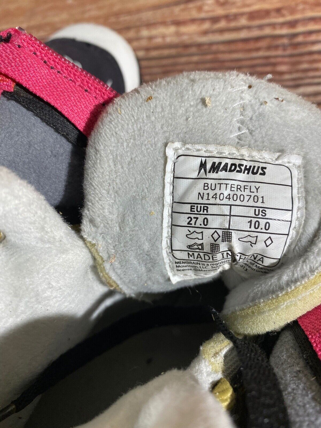 Madshus Buterfly Kids Nordic Cross Country Ski Boots Size EU27 US10 NNN M189
