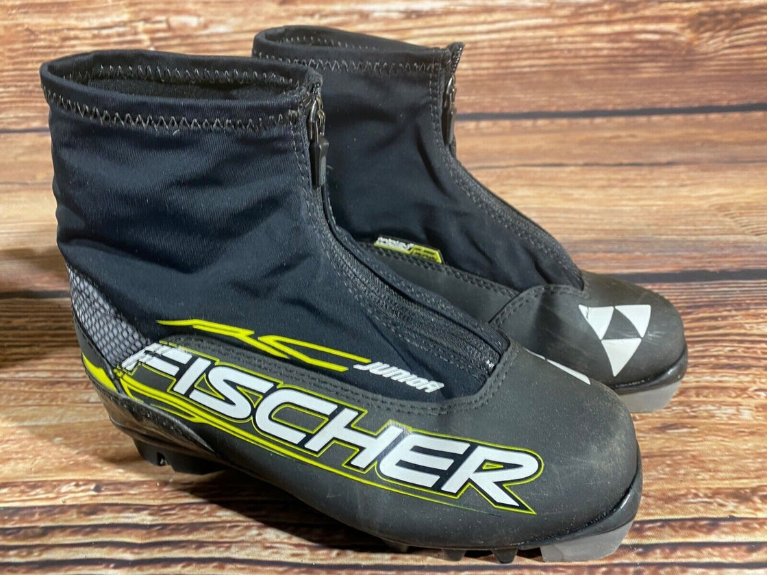 Fischer RC Junior Nordic Cross Country Ski Boots Kids Size EU35 US3.5 NNN F-451