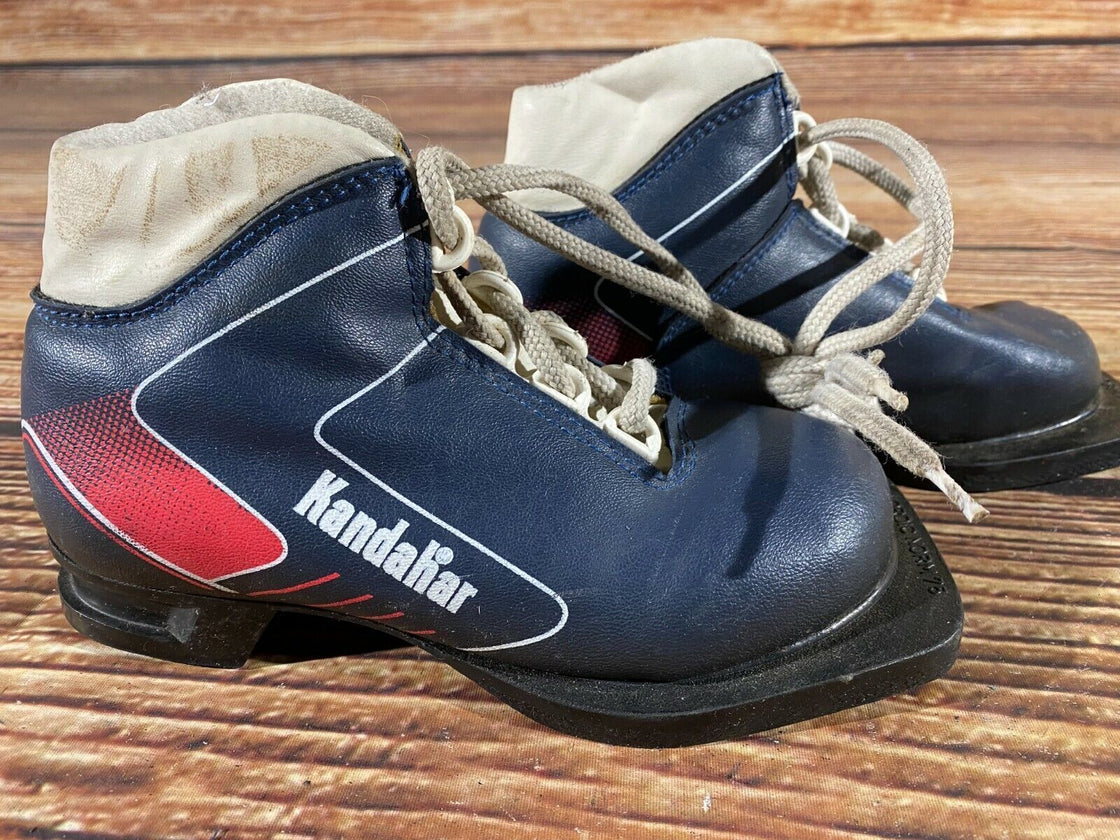 Kandahar Kids Vintage Nordic Norm Cross Country Ski Boots Size EU30 US12 NN 75mm