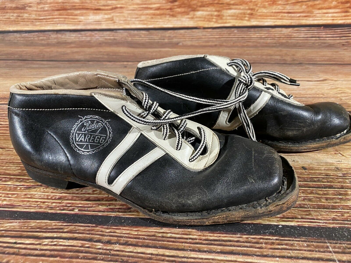 Varegg Vintage Nordic Norm Cross Country Ski Boots Size EU38 US6 NN 75mm