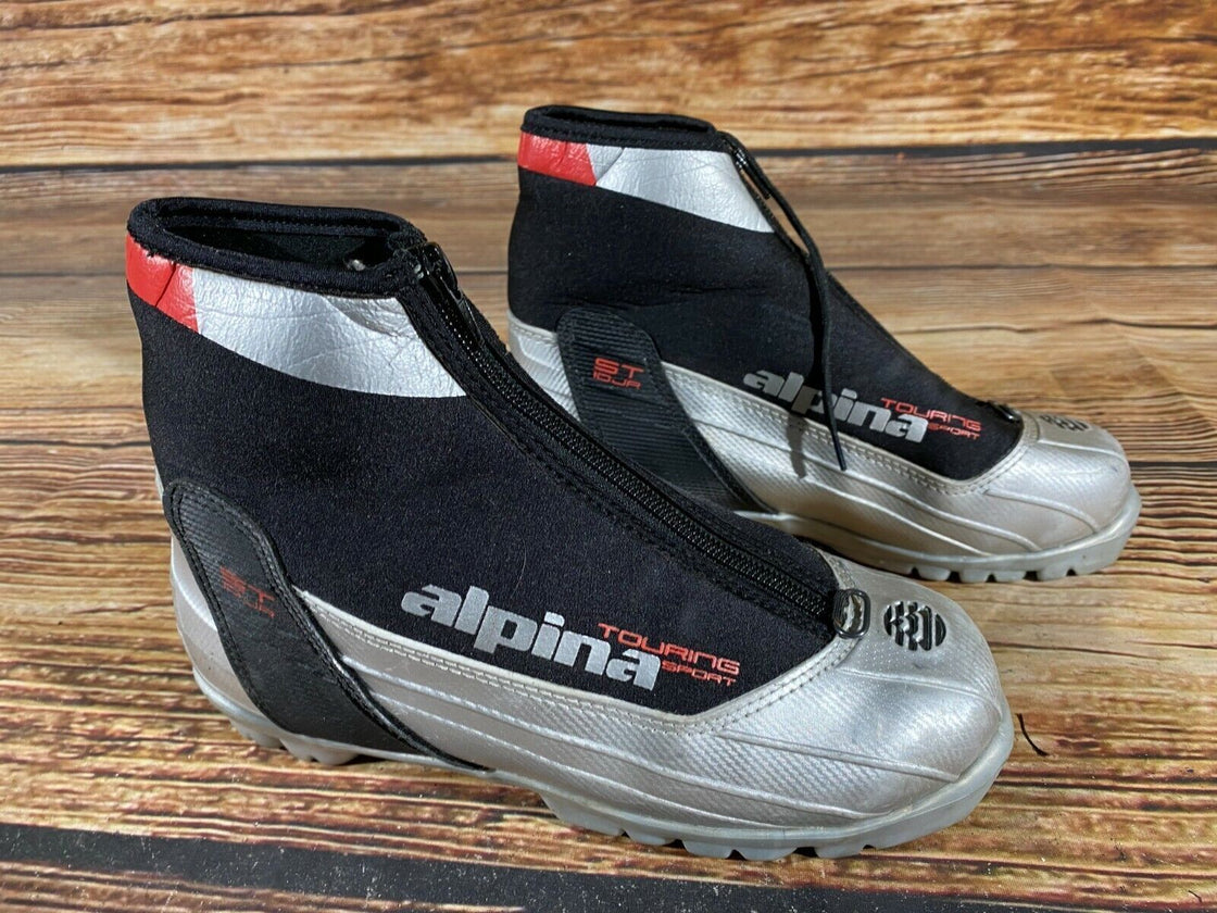 Alpina ST10JR Nordic Cross Country Ski Boots Size EU36 US4.5 NNN bindings