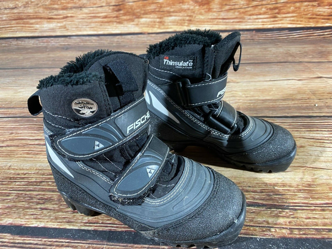Fischer Snow Star Kids Nordic Cross Country Ski Boots Size EU30 US12 NNN F-152