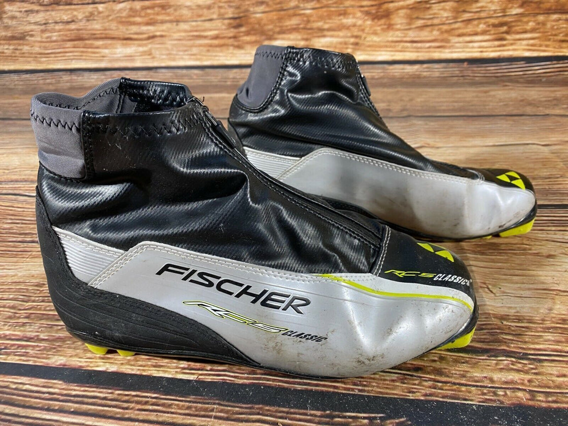 FISCHER RC5 Classic Nordic Cross Country Ski Boots Size EU41 US8 NNN bindings