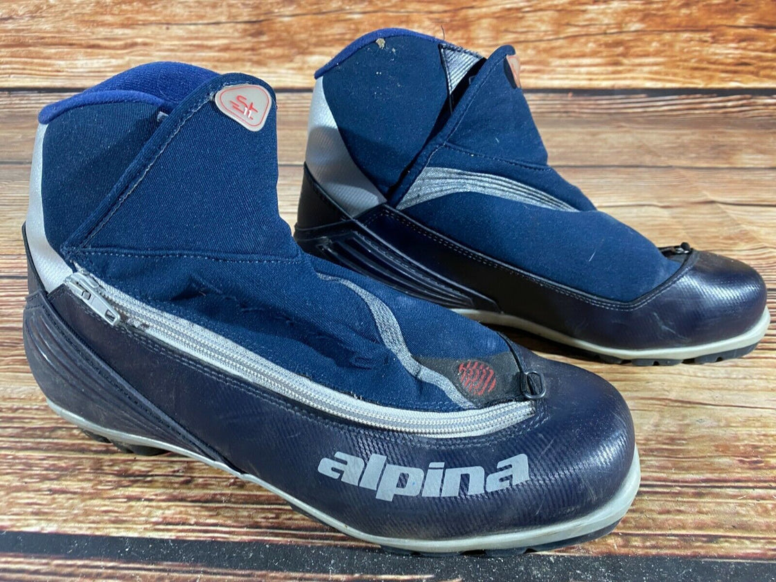 Alpina ST11 Nordic Cross Country Ski Boots Size EU44 US10.5 for NNN bindings 599
