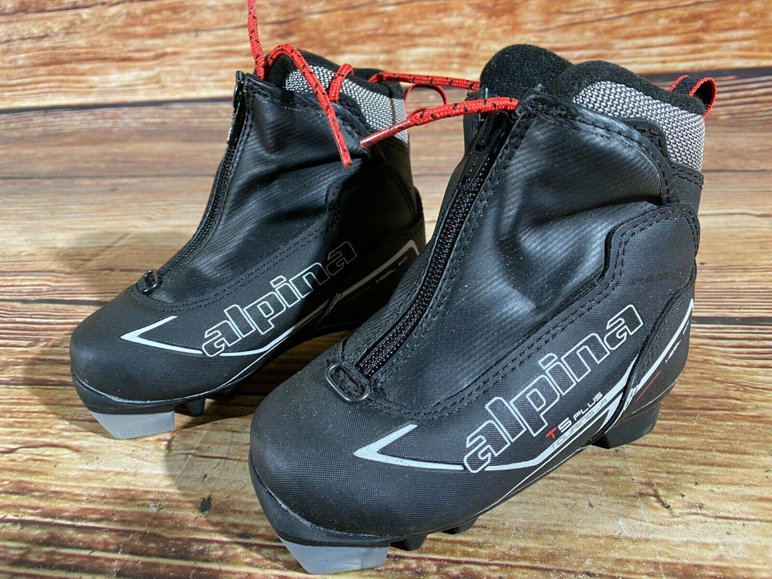 Alpina T5Plus Kids Nordic Cross Country Ski Boots Size EU26 US9 for NNN A-59