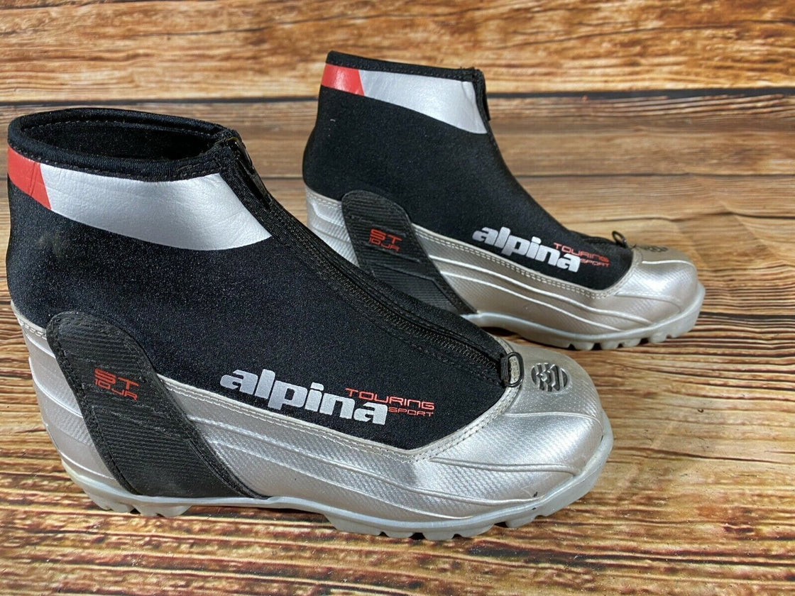 Alpina ST10 JR Nordic Cross Country Ski Boots Size EU37 US5 NNN bindings 867