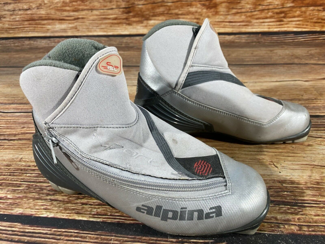 Alpina SP15L Nordic Cross Country Ski Boots Size EU38 US6 NNN bindings