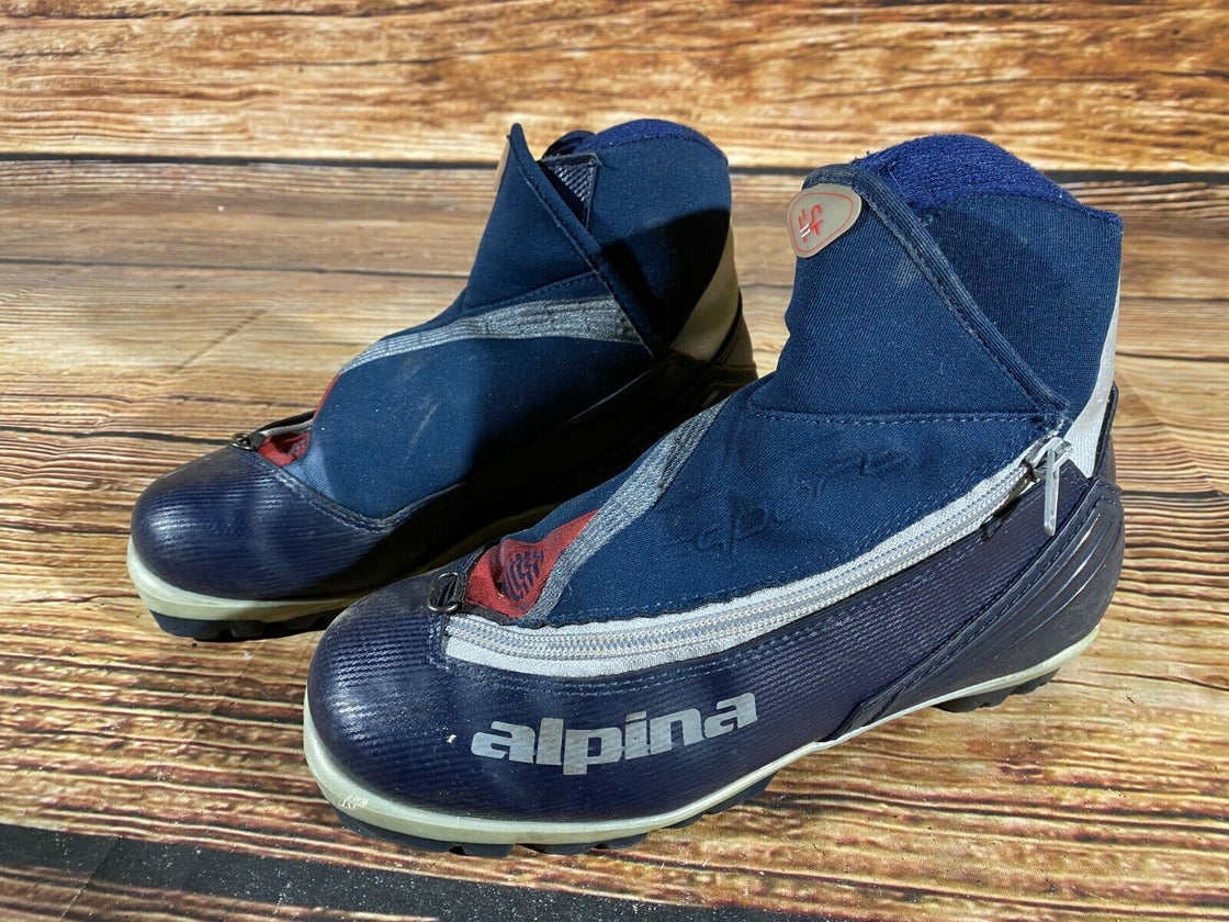 Alpina ST11 Nordic Cross Country Ski Boots Size EU38 US6 NNN bindings