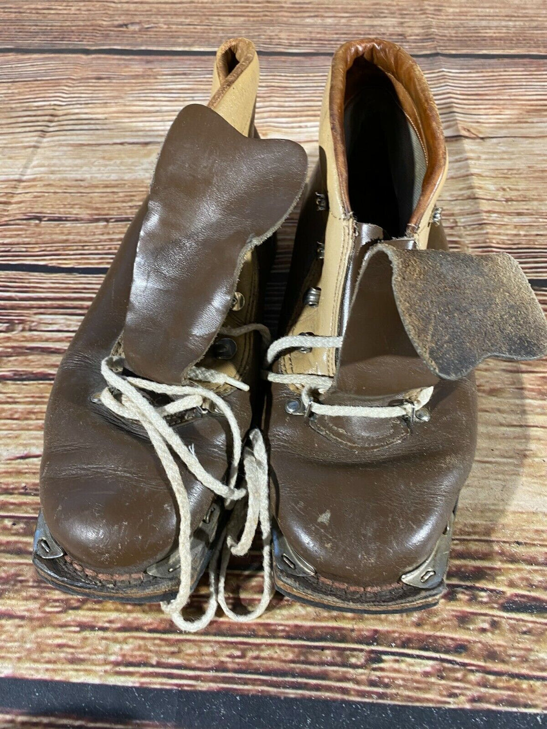 Vintage Nordic Cross Country Ski Boots for Kandahar Old Cable Bindings EU41 US8