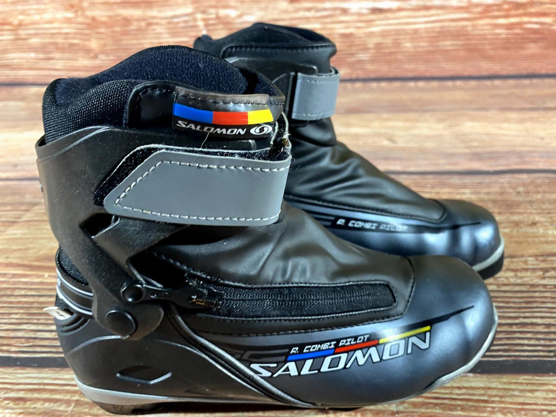 SALOMON R Combi Nordic Cross Country Ski Boots Size EU36 2/3 US4.5 SNS Pilot