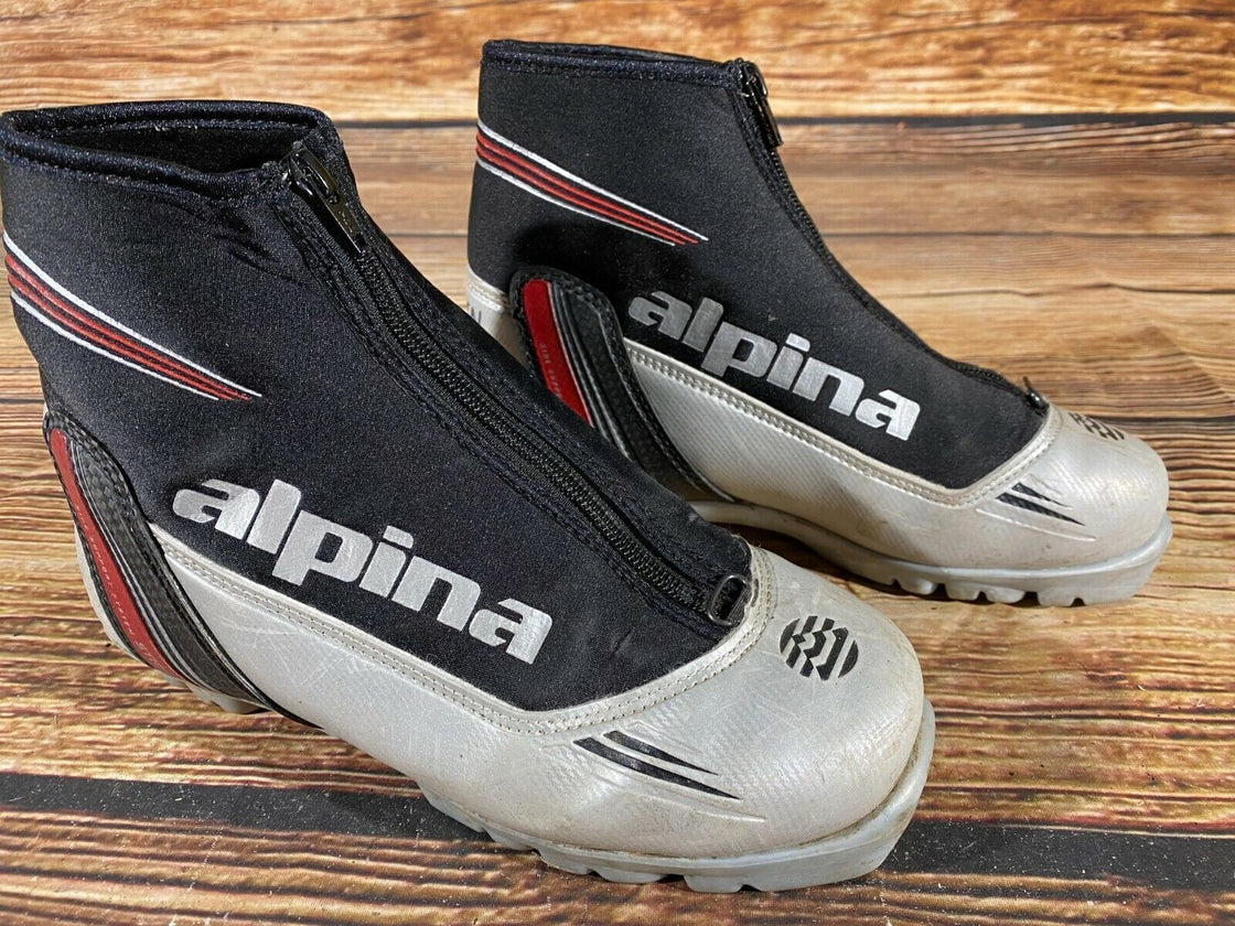Alpina ST10JR Nordic Cross Country Ski Boots Size EU37 US5 NNN bindings