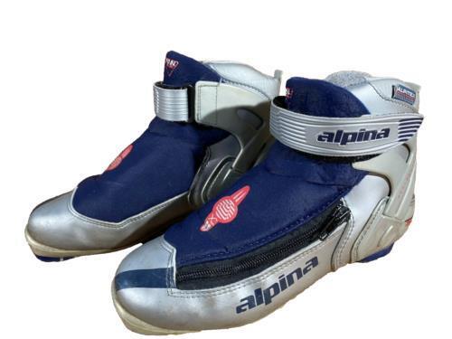 Alpina 438 Nordic Classic Cross Country Ski Boots Size EU38 US6 NNN bindings