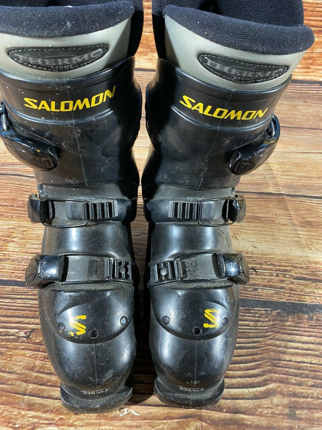 SALOMON Vintage Alpine Ski Boots Size Mondo 260-265 mm, Outer Sole 335 mm DH190