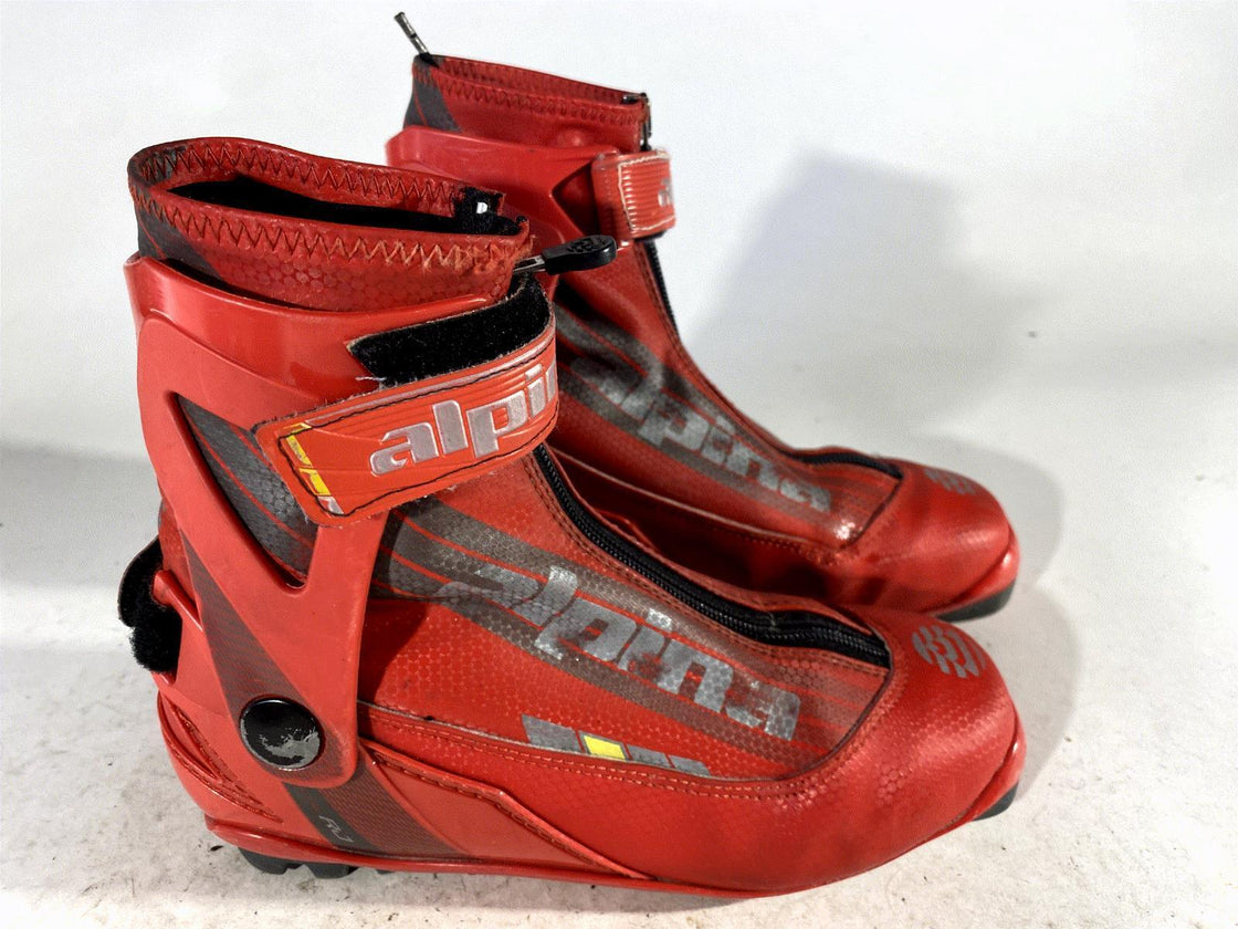 Alpina RJ Skate Racing Nordic Cross Country Ski Boots Size EU37 US5.5 NNN