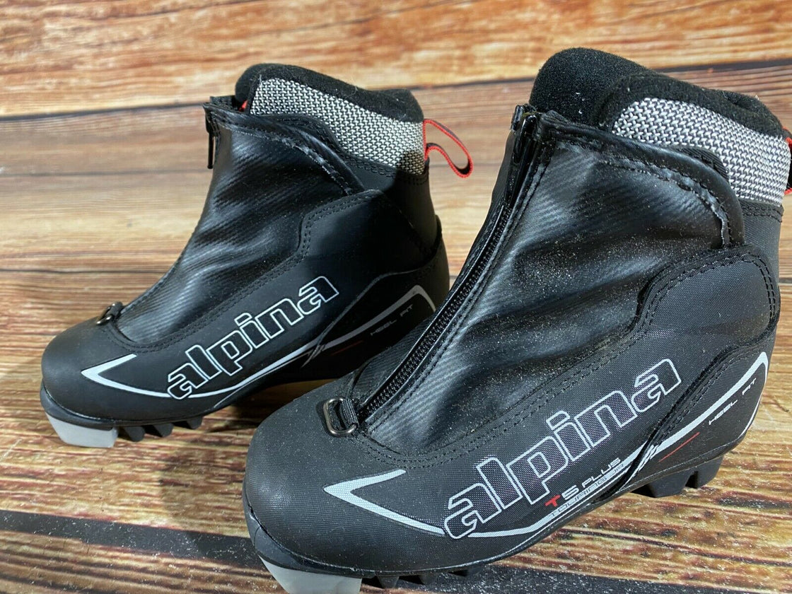 Alpina T5 Plus Kids Nordic Cross Country Ski Boots Size EU29 US11 NNN A-481