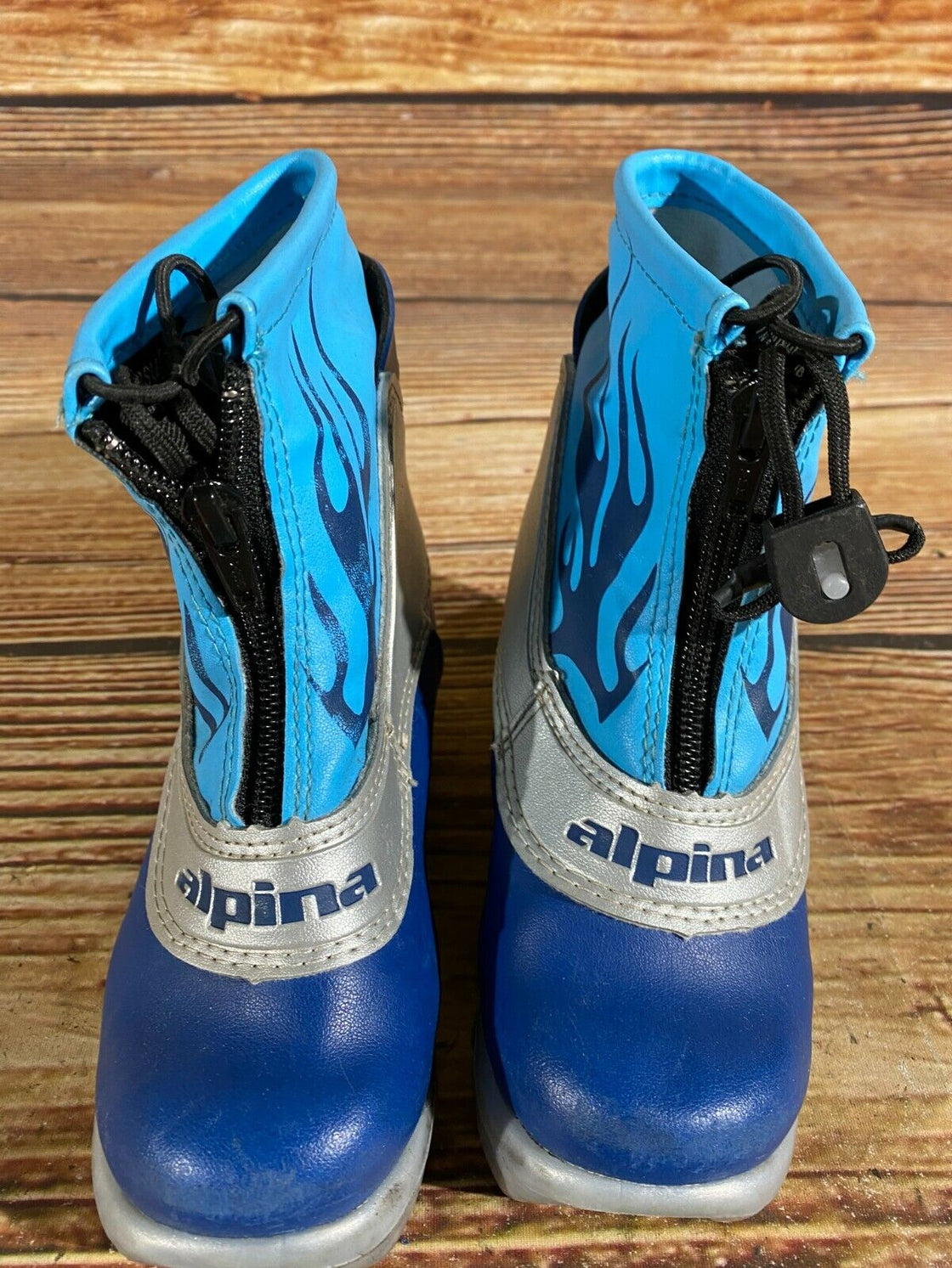 Alpina Frost Kids Nordic Cross Country Ski Boots Size EU28 US10.5 for NNN A-17