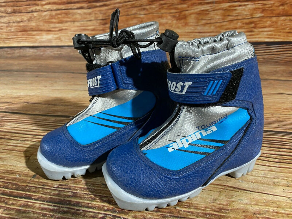 Alpina Frost Kids Nordic Cross Country Ski Boots Size EU25 US8.5 for NNN A-146