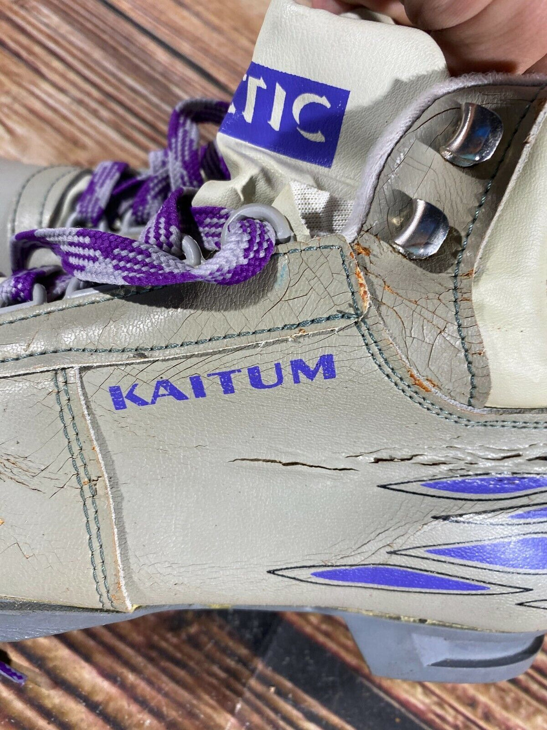 KAITUM Vintage Nordic Cross Country Ski Boots EU38, US5.5 for NN 75mm 3pin