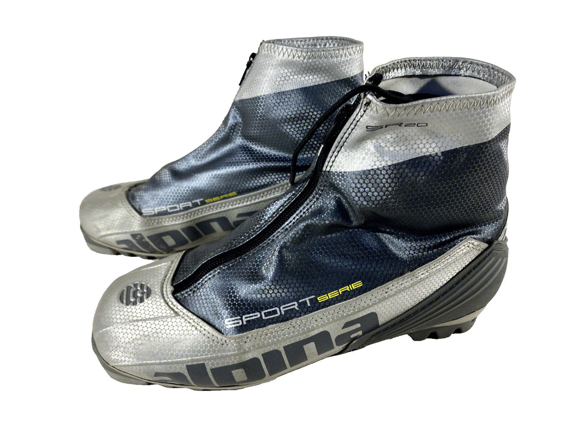 Alpina SR20 Nordic Cross Country Ski Boots Size EU42 US9 NNN bindings 517