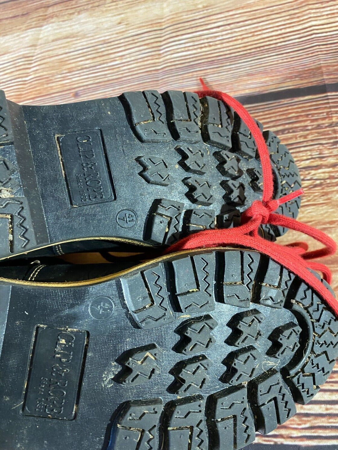 CLIP and Rope Hiking Boots Trekking Leather Shoes Unisex Size EU41, US8, UK7
