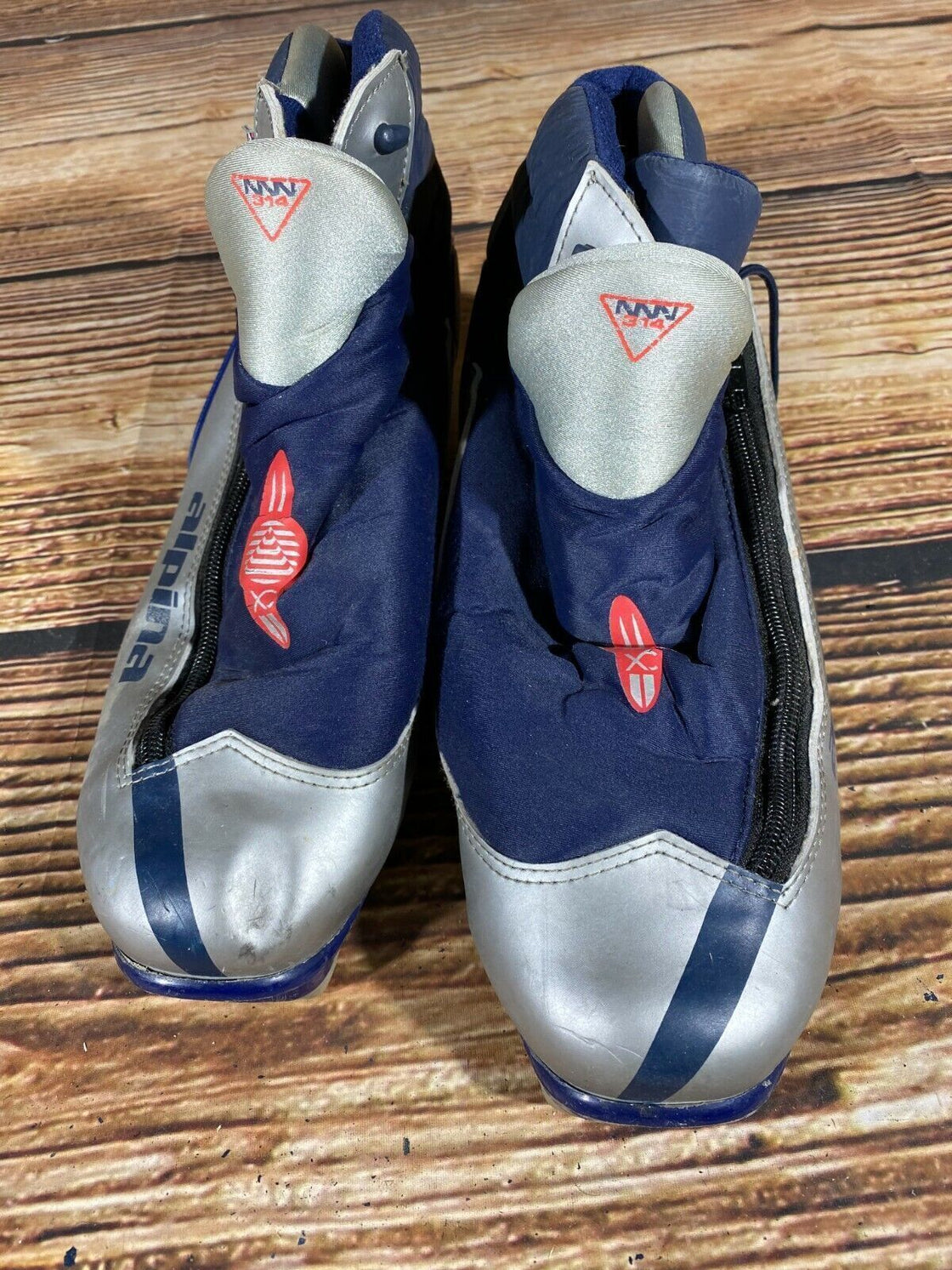 Alpina 314 Nordic Cross Country Nordic Ski Boots Size EU44 US10.5 NNN bindings