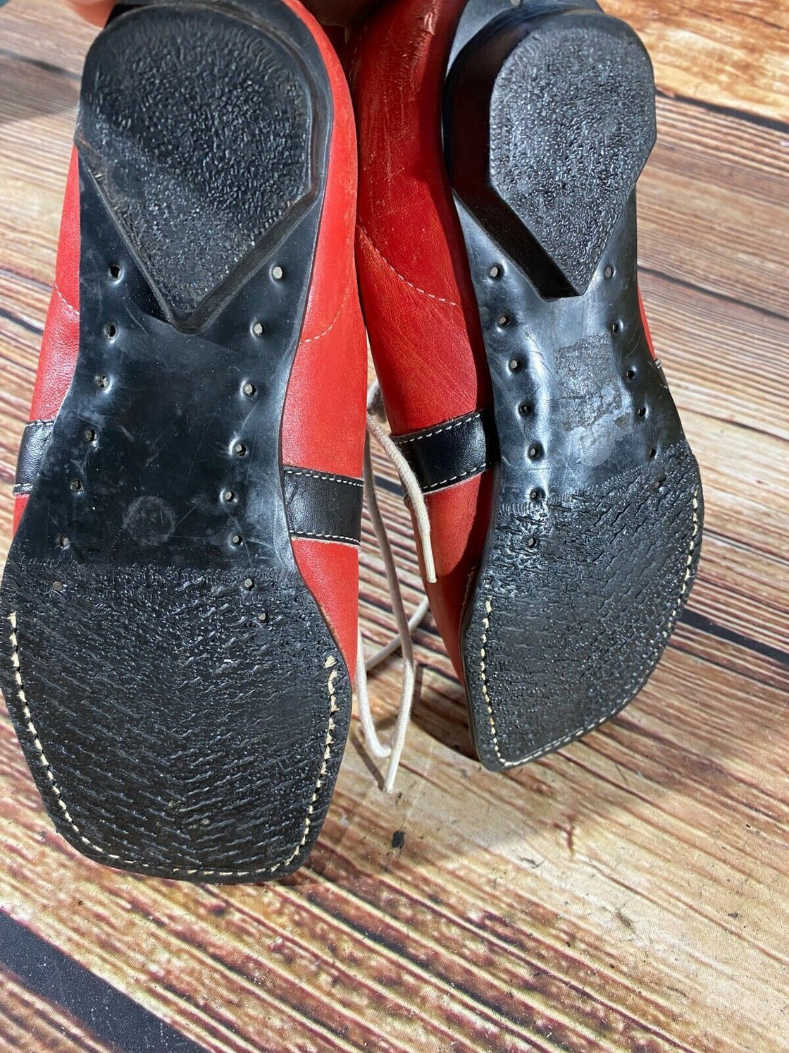 NORDINGRA Vintage Cross Country Ski Boots Kandahar Old Cable Bindings EU37 US5