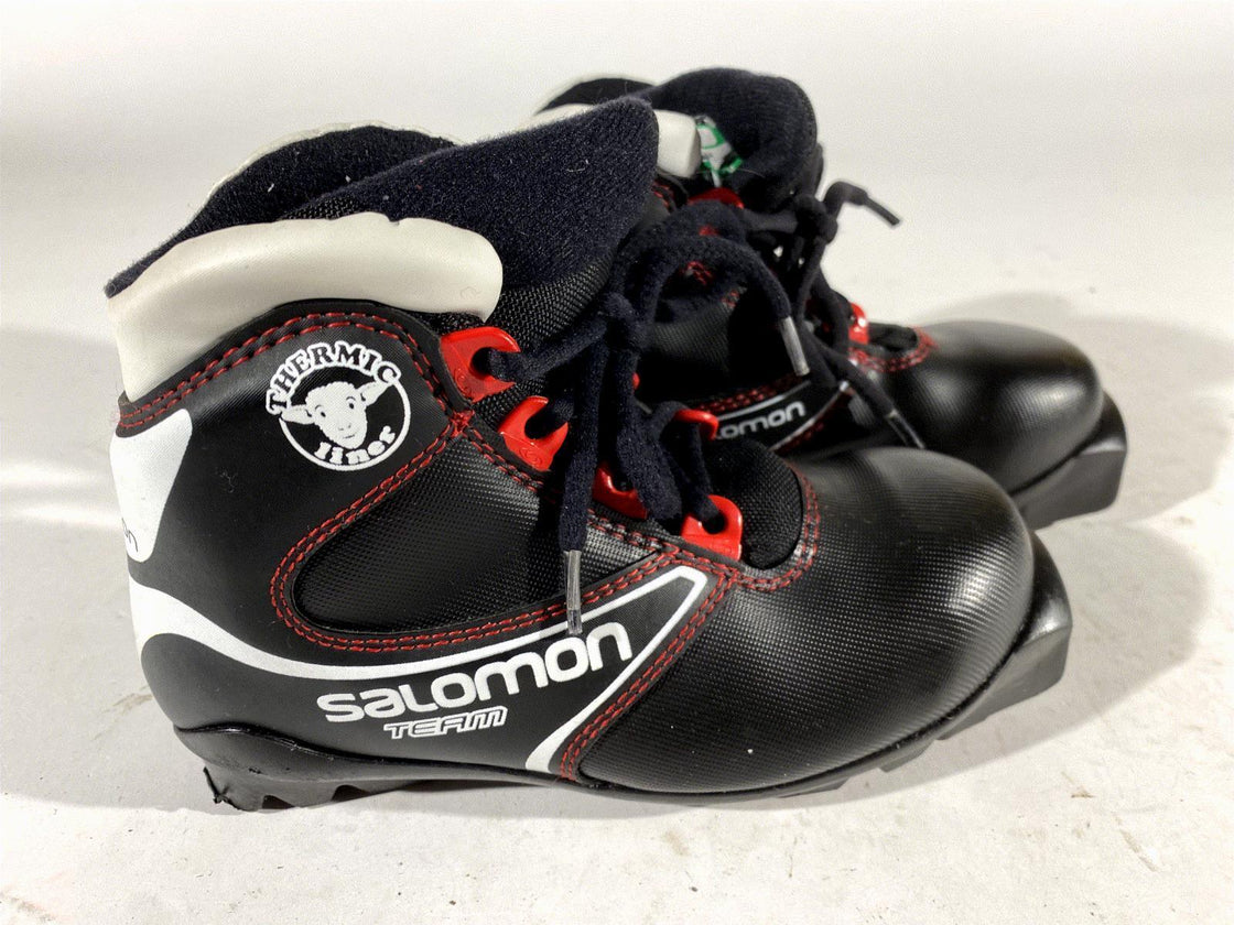 Salomon Kids Nordic Cross Country Ski Boots Size EU30.5 US12K SNS Profil S114