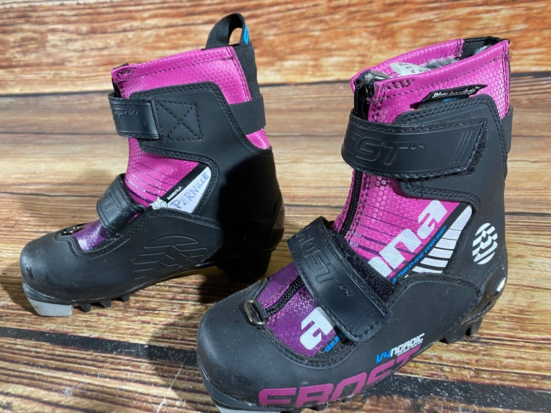 Alpina Frost Kids Nordic Cross Country Ski Boots Size EU29 US11 NNN A-795