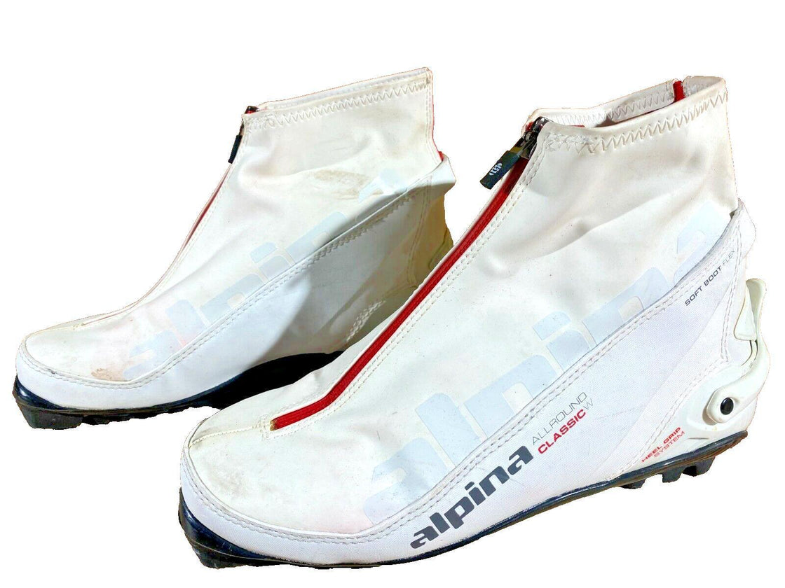 Alpina All Round Classic Nordic Cross Country Ski Boots Size EU38 US7 NNN 1003