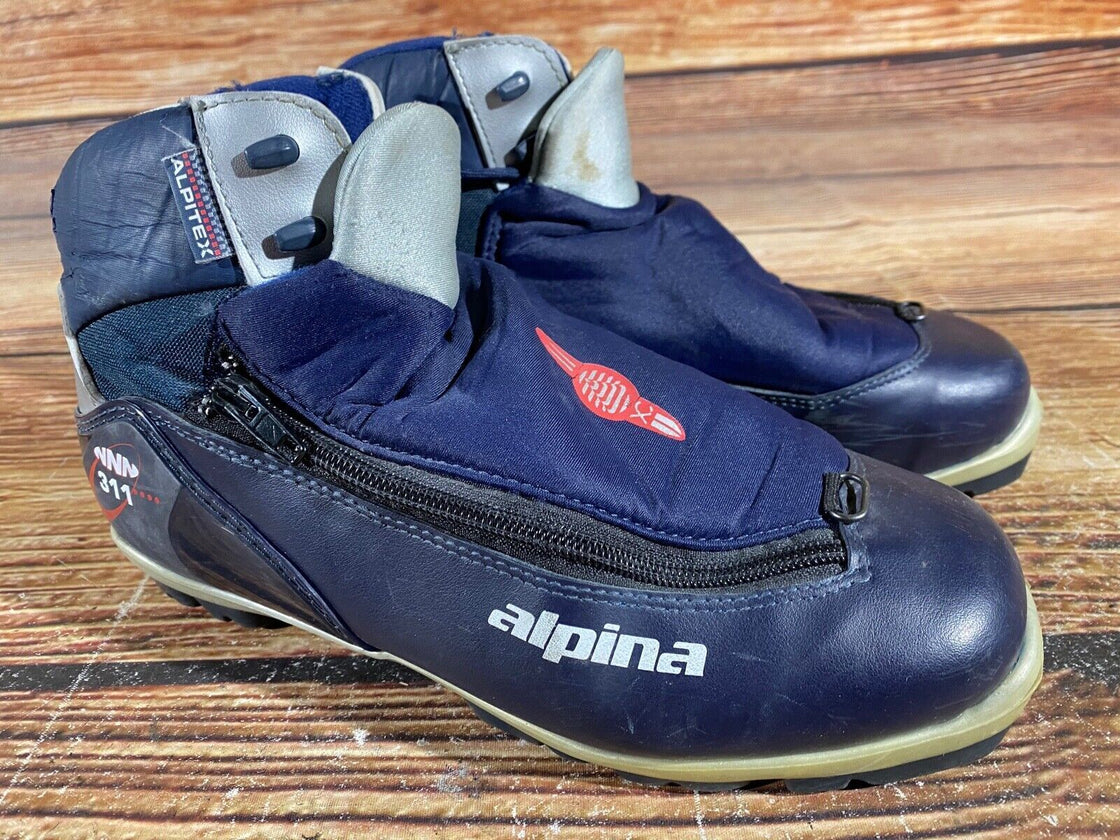 Alpina 311 Nordic Cross Country Ski Boots Size EU40 US7.5 for NNN 920