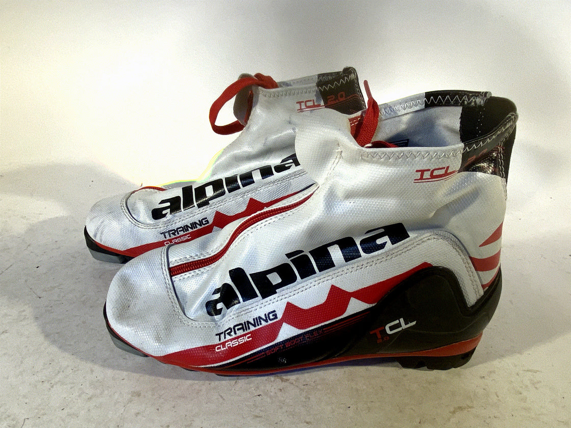 Alpina TCL Classic Nordic Cross Country Ski Boots Size EU40 US7.5 for NNN 399