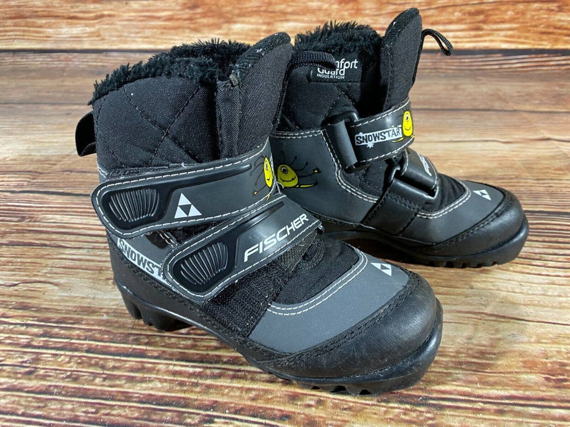 Fischer Snow Star Kids Nordic Cross Country Ski Boots Size EU29 US11 NNN F-94