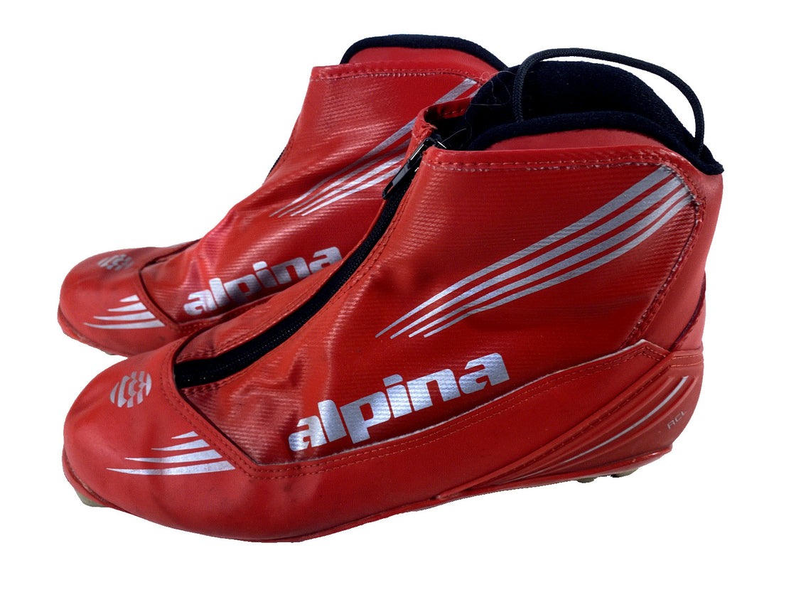 Alpina RCL Racing Nordic Cross Country Ski Boots Size EU44 US10.5 for NNN 347
