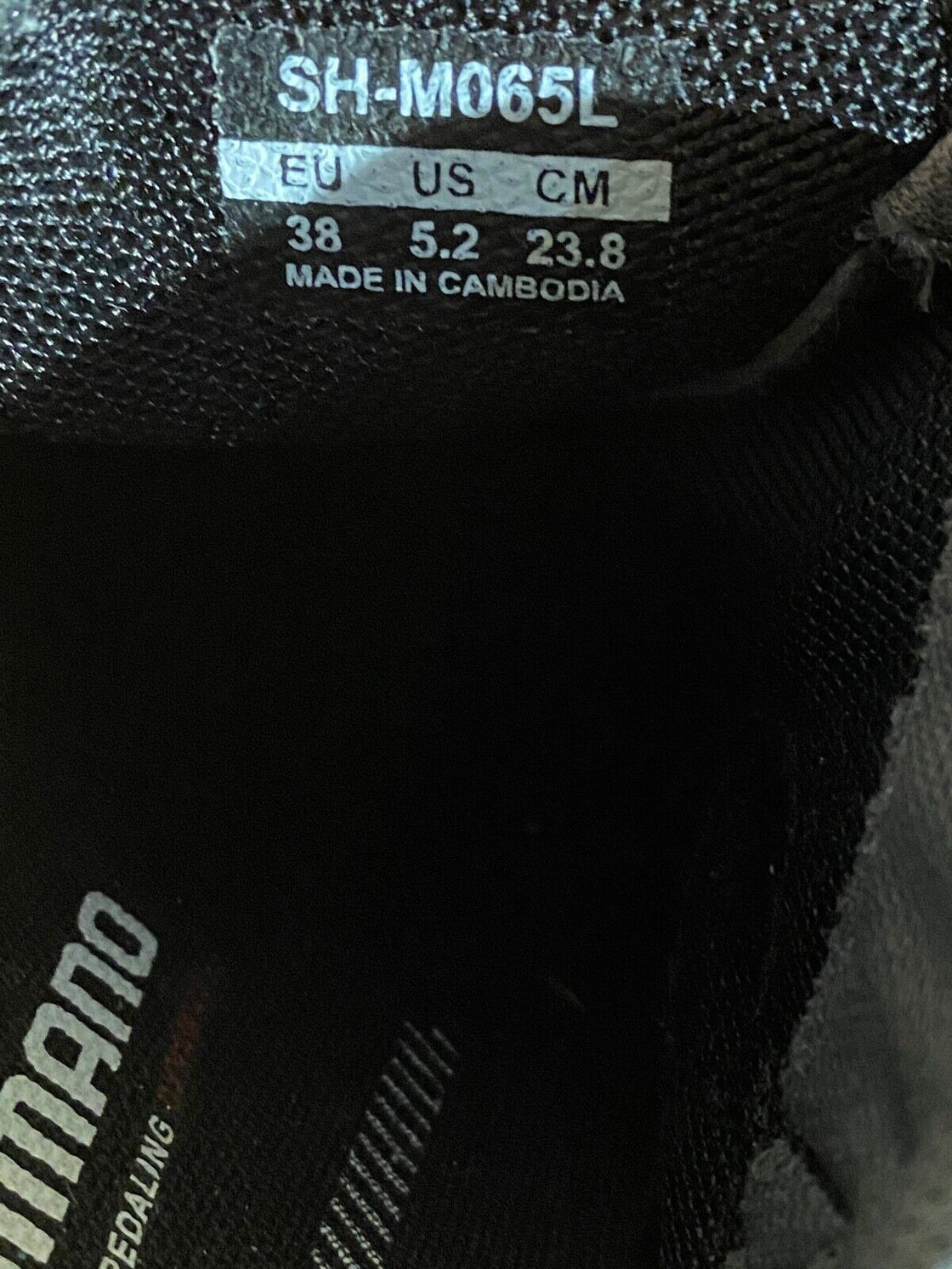 SHIMANO M065 Cycling MTB Shoes Mountain Bike Boots EU38, US5.2, Mondo 238