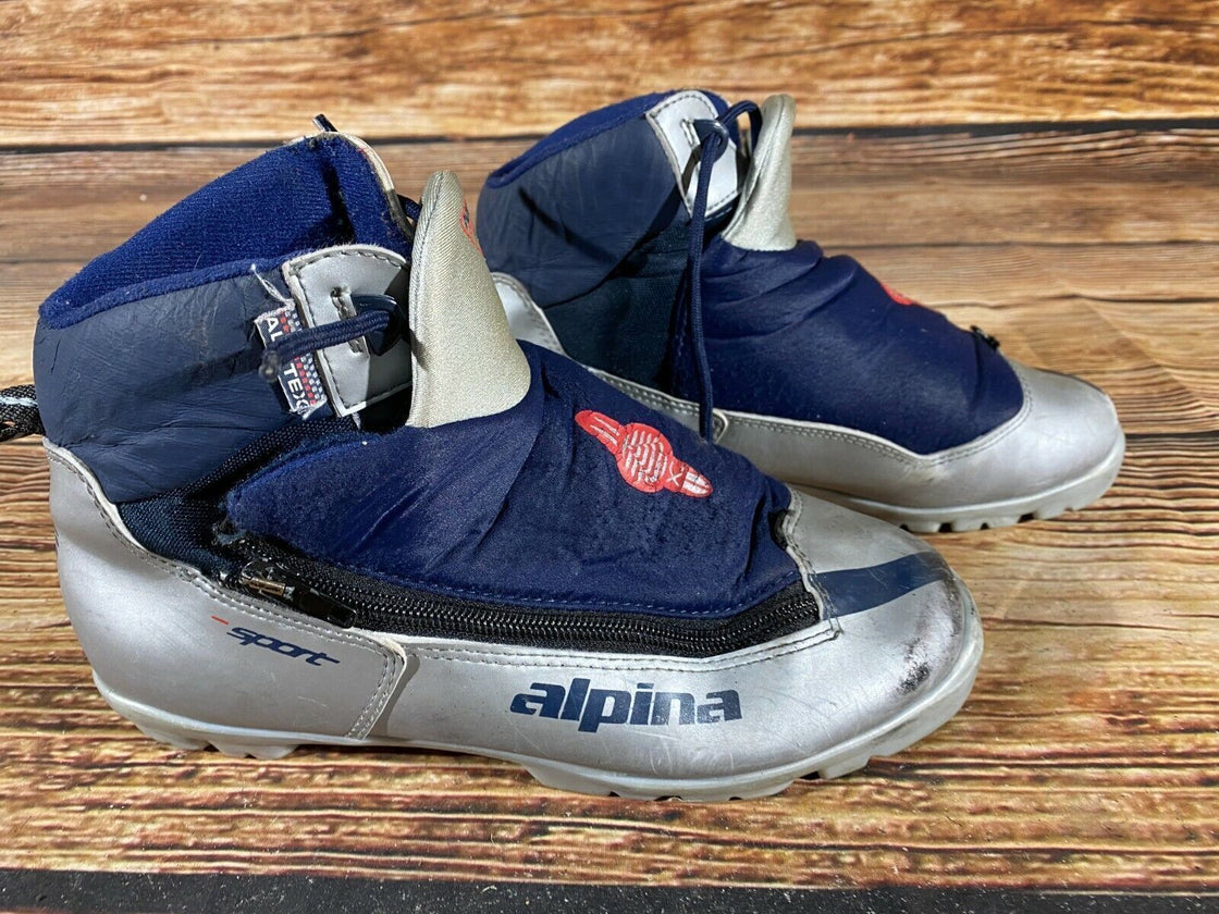 Alpina 311 Nordic Cross Country Ski Boots Size EU38 US6 NNN bindings 849