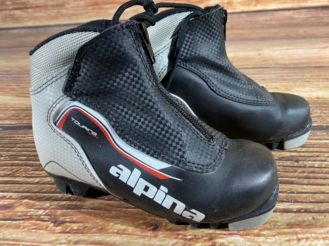 Alpina Touring Kids Nordic Cross Country Ski Boots Size EU29 US11 NNN A-726