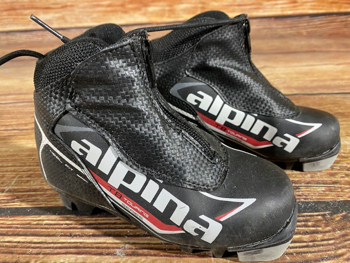 Alpina T8 Kids Nordic Cross Country Ski Boots Size EU28 US10.5 for NNN A-565