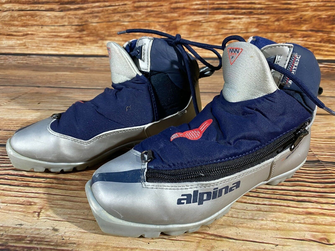 Alpina 311 Nordic Cross Country Ski Boots Size EU37 US5 NNN bindings 1030