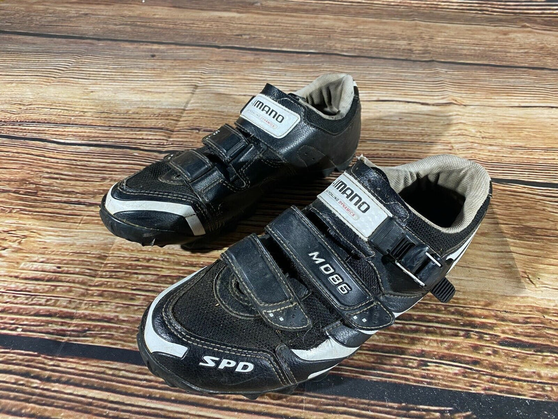 SHIMANO M086 Cycling MTB Shoes Mountain Biking Boots Size EU 42 with SPD Cleats