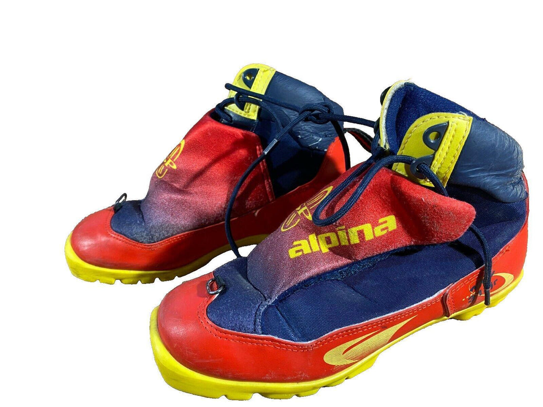 Alpina 312 jr Racing Nordic Cross Country Ski Boots Size EU38 US6 NNN 1062