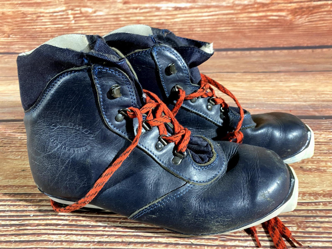 Salomon Leather Nordic Cross Country Ski Boots Size EU43 US9.5 SNS Profil