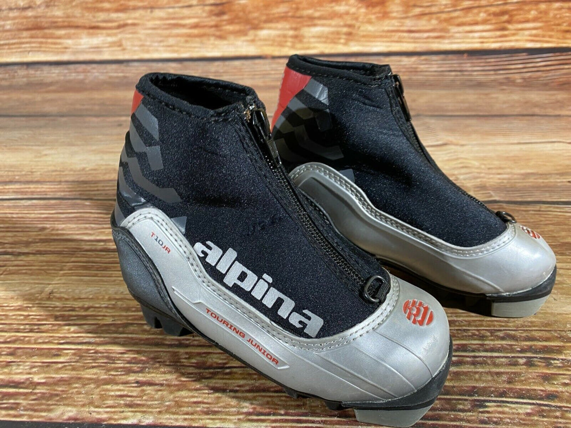 Alpina T10jr Kids Nordic Cross Country Ski Boots Size EU27 US9.5 for NNN A-23