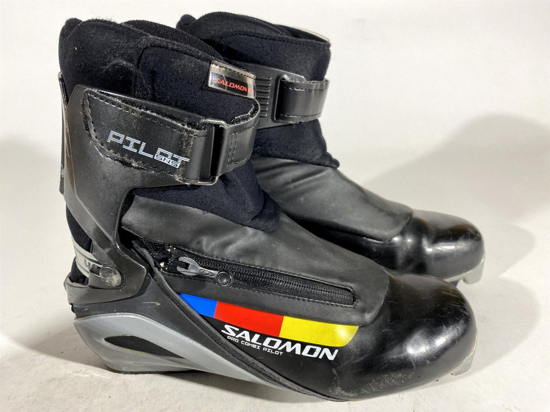 SALOMON Pro Combi Nordic Cross Country Ski Boots Size EU40 US7 SNS Pilot