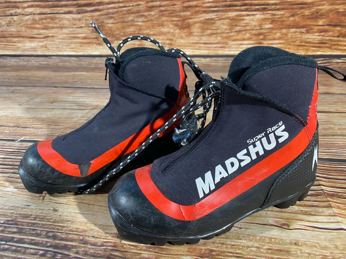 Madshus Super Race Kids Cross Country Ski Boots Size EU31 US13 NNN bindings